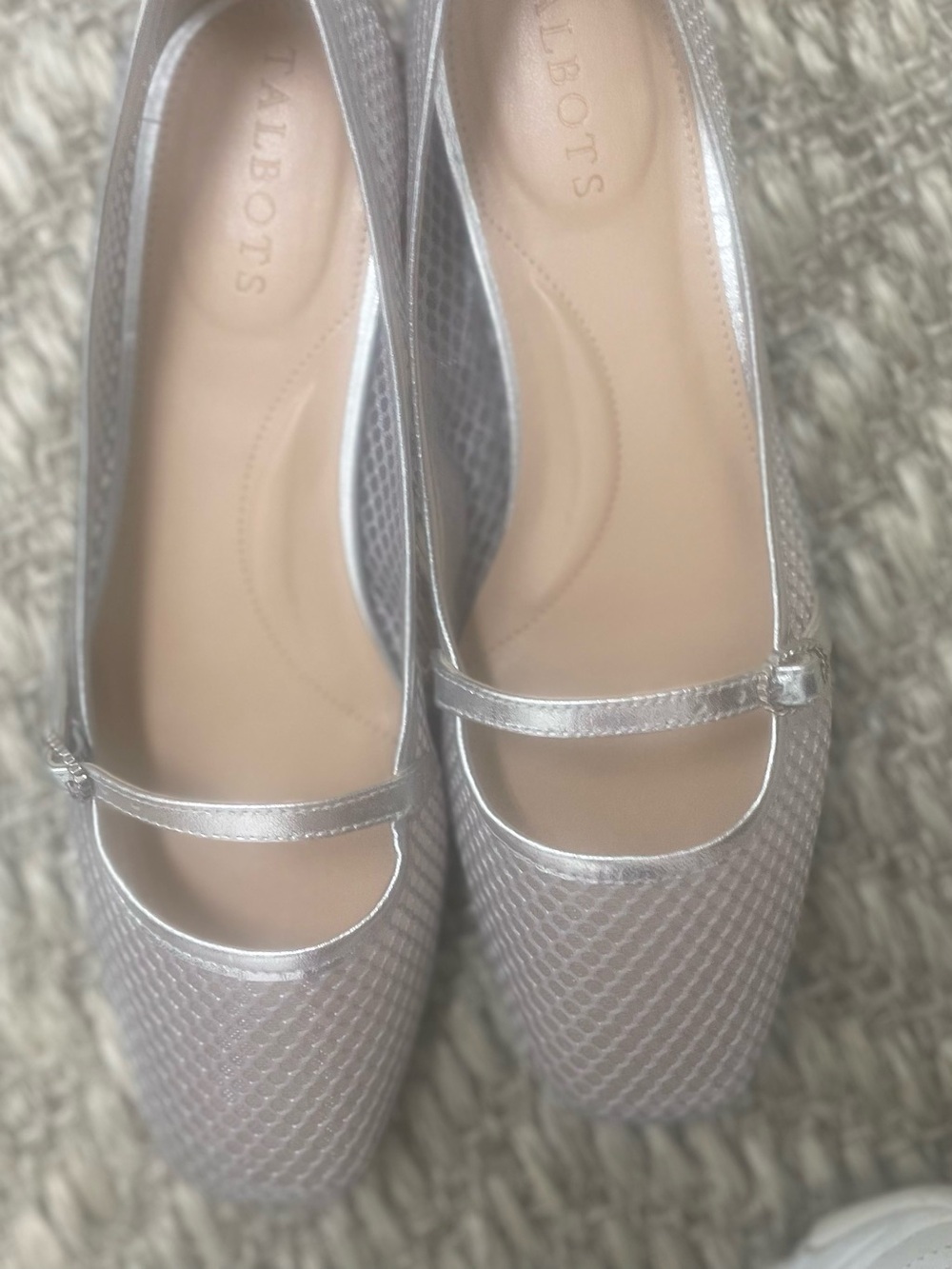 Talbots Silver Sloan Mary Jane Flats - Low Heel